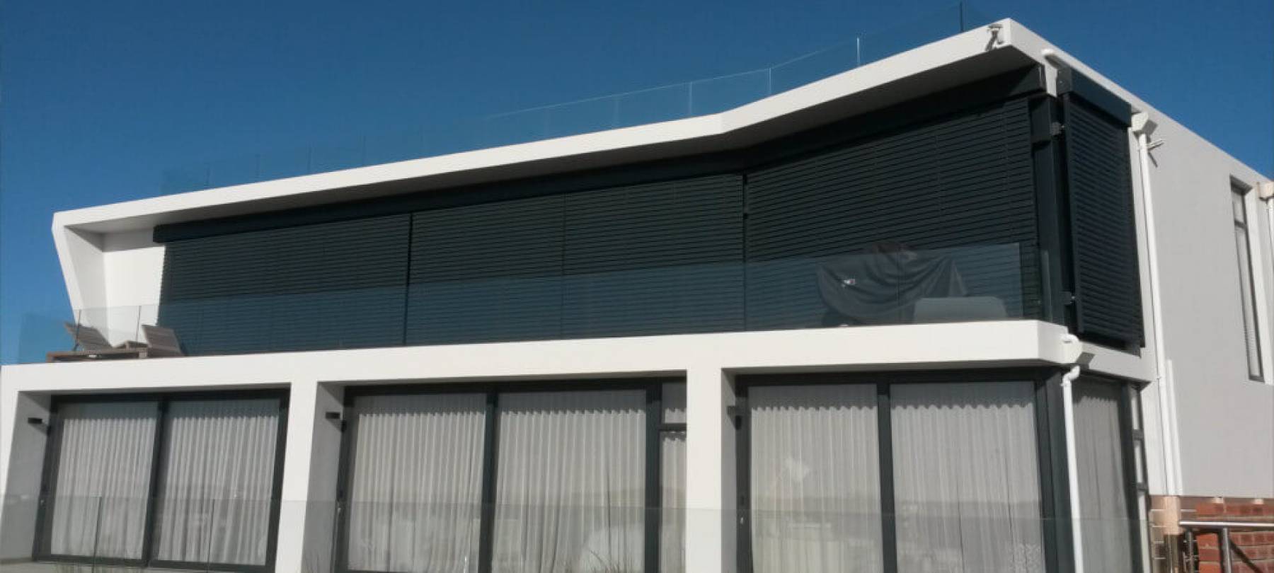 External venetian blinds detail