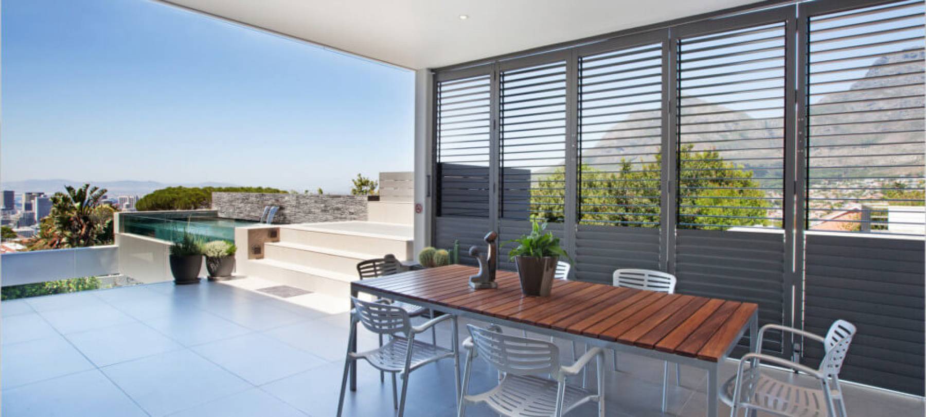 Security shutters exterior